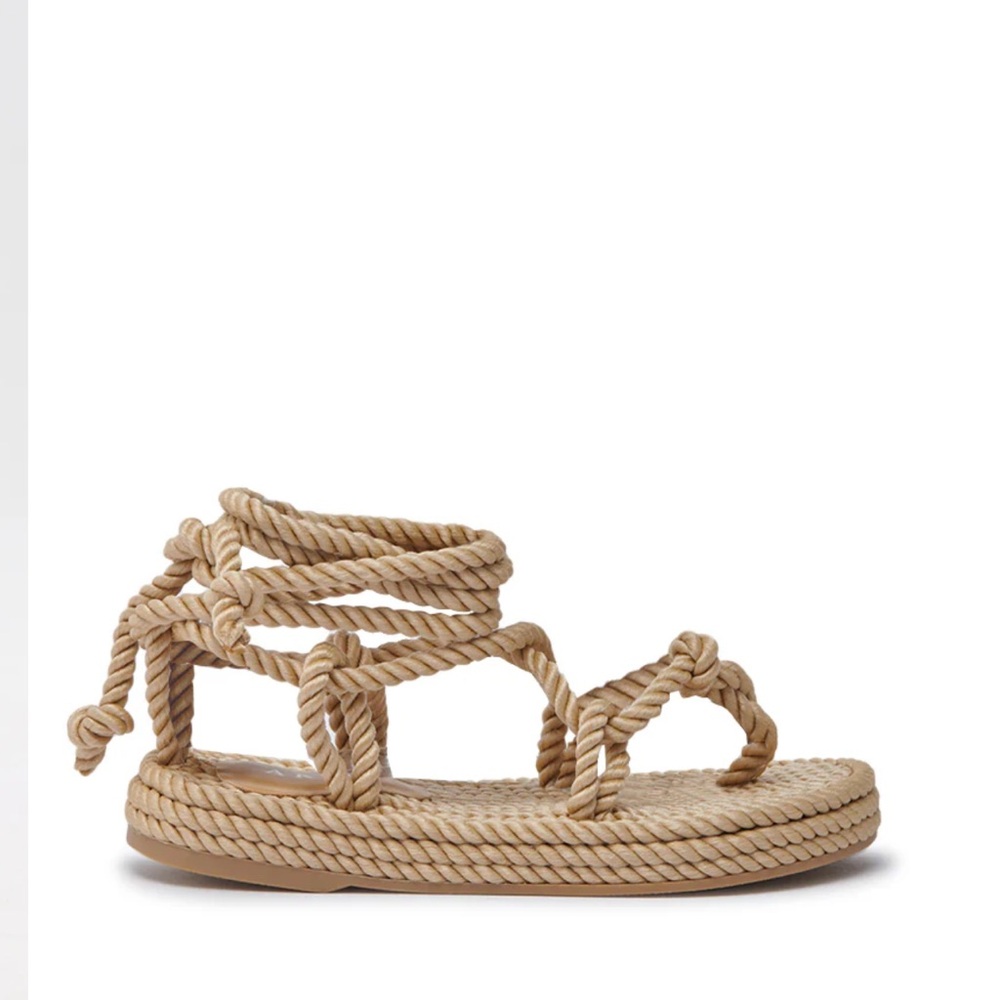 AKIRA Tan Rope Sandals